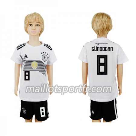 Maillot de Foot Allemagne Gundogan 8 Enfant Domicile Coupe du monde 2018